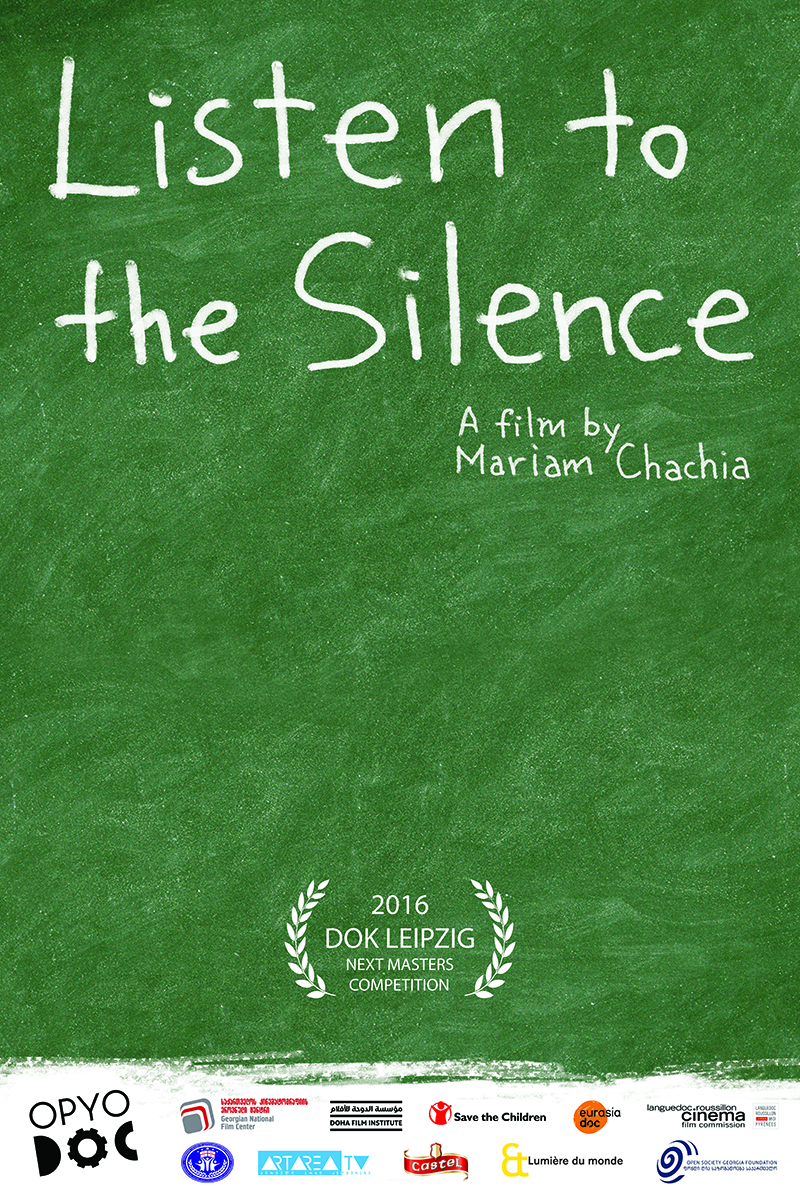 Listen to the Silence. Affiche du film de Mariam Chachia