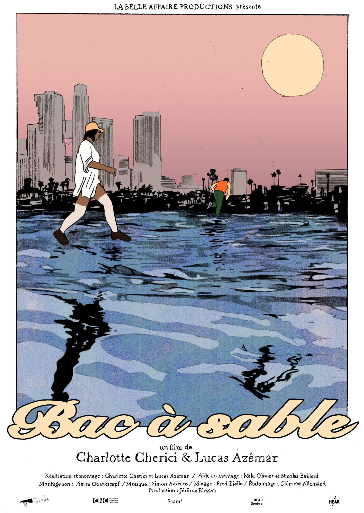 Affiche du film Bac à sable de Lucas Azemar et Charlotte Cherici - La Belle Affaire Productions
